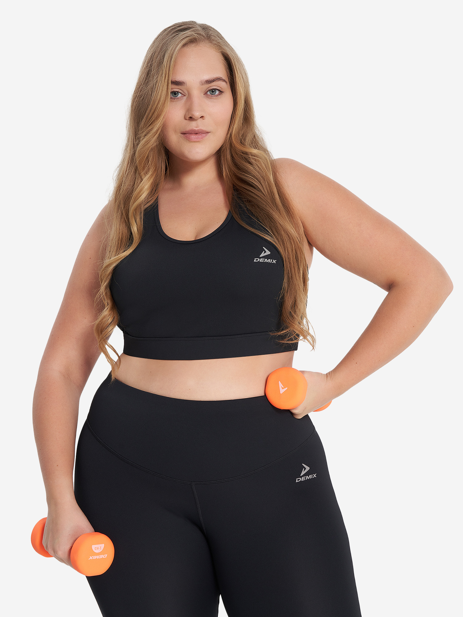 

Топ бра спортивный ActiveMove Gym, Plus Size, Черный