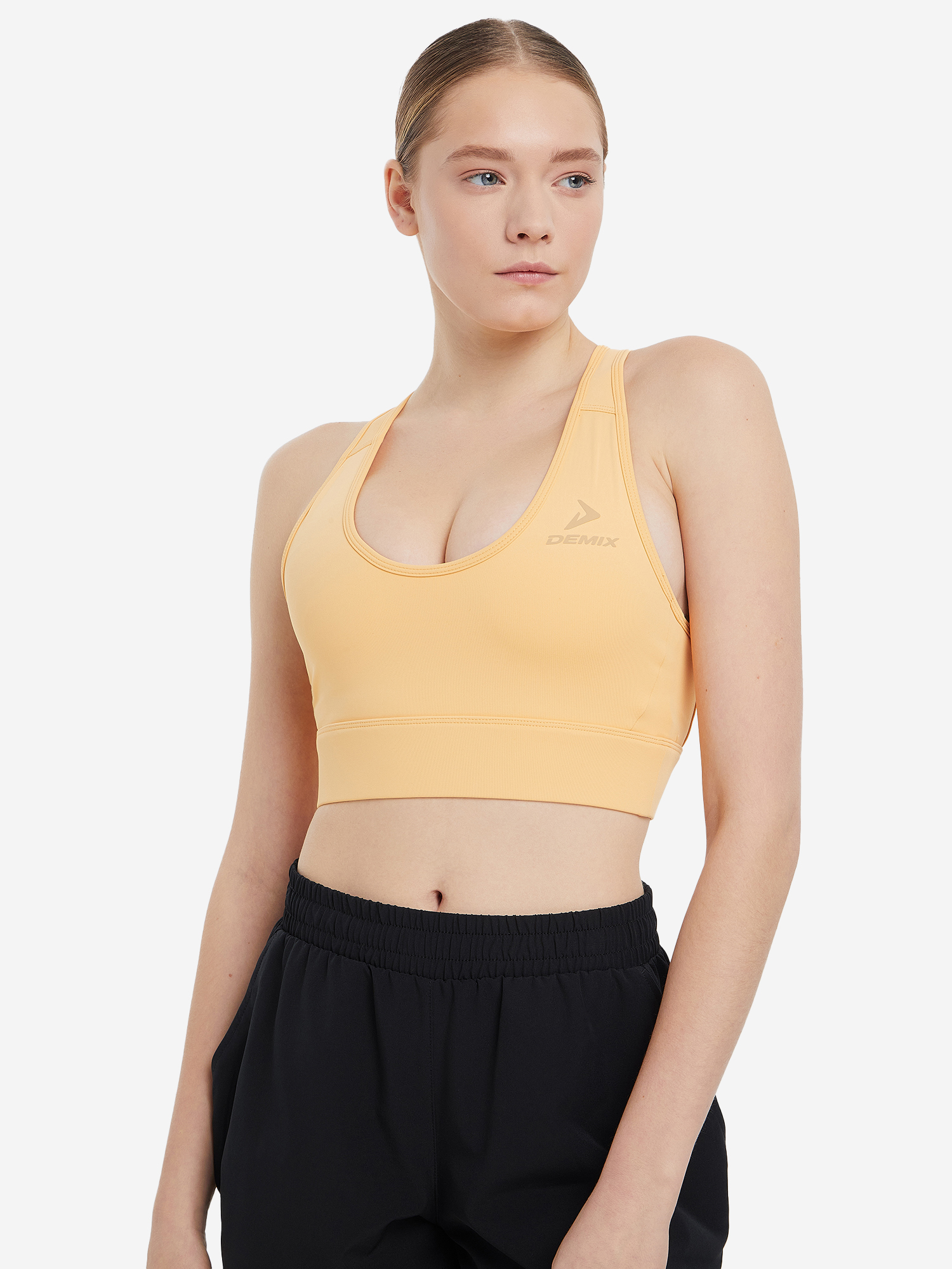 

Спортивный топ бра ActiveMove Gym Peekaboo Longline, Оранжевый