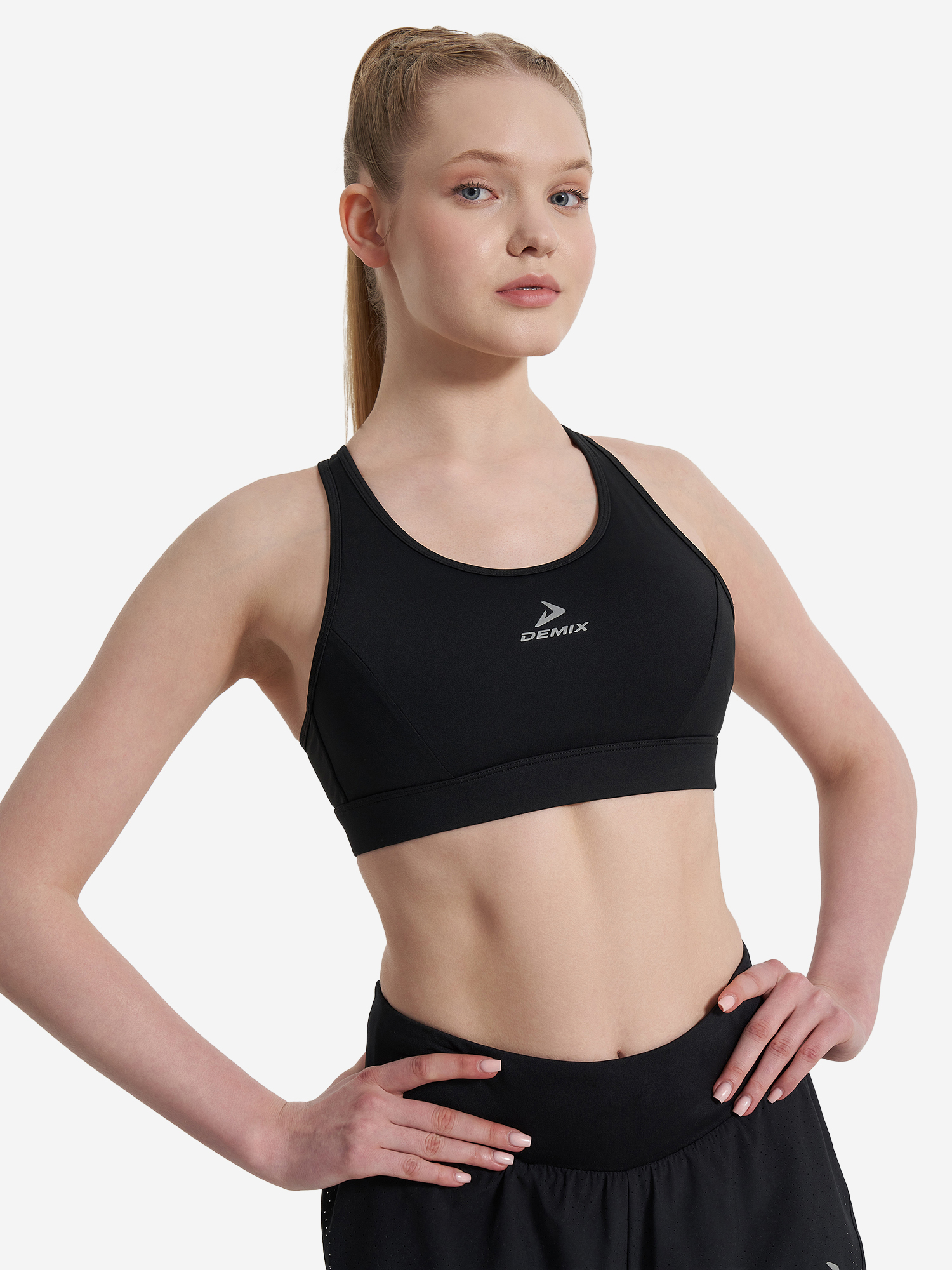 

Топ бра спортивный ActiveMove Urban Mesh Back, Черный