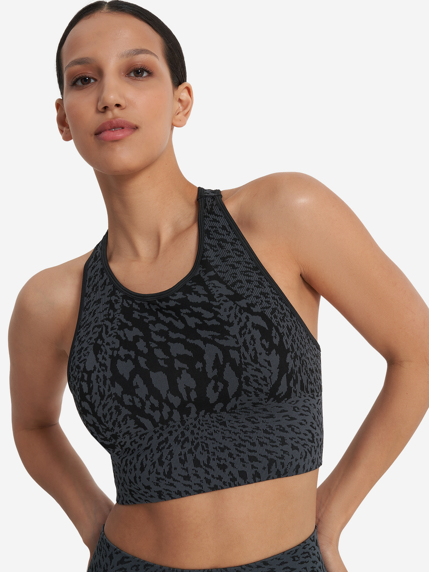 

Спортивный топ бра Highflow Seamless, Черный