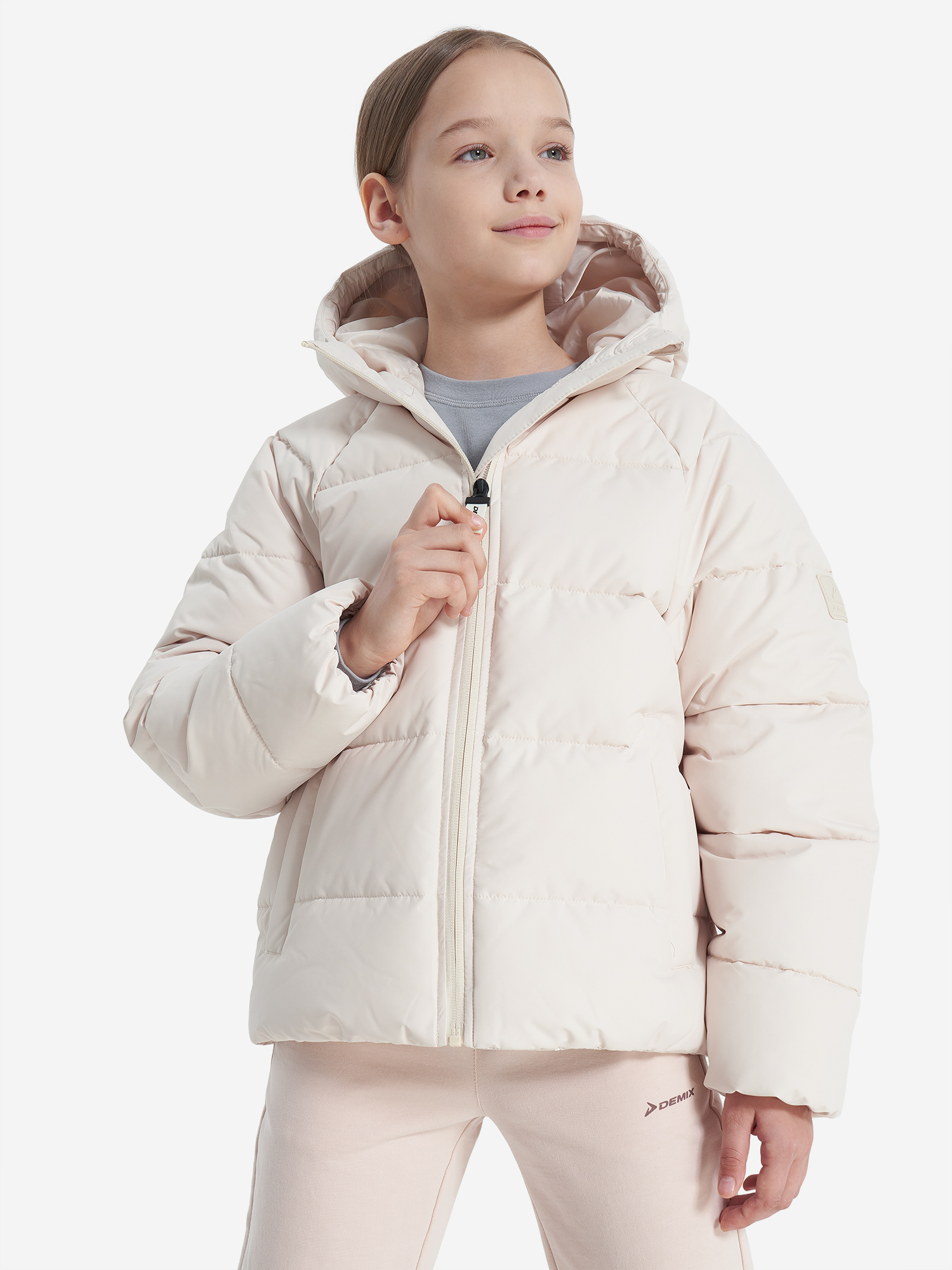 

Пуховик для девочек, Бежевый