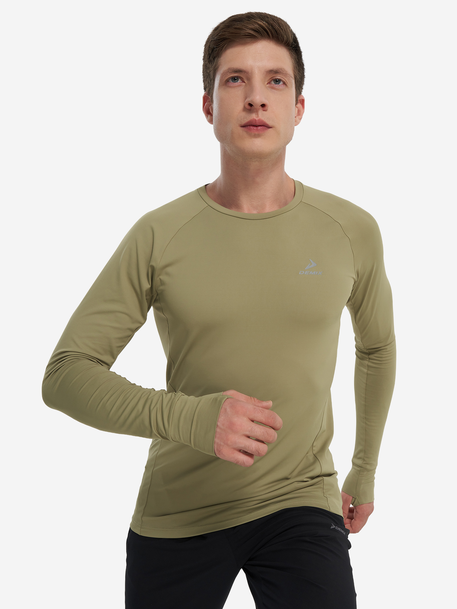 

Лонгслив мужской Demix, Зеленый