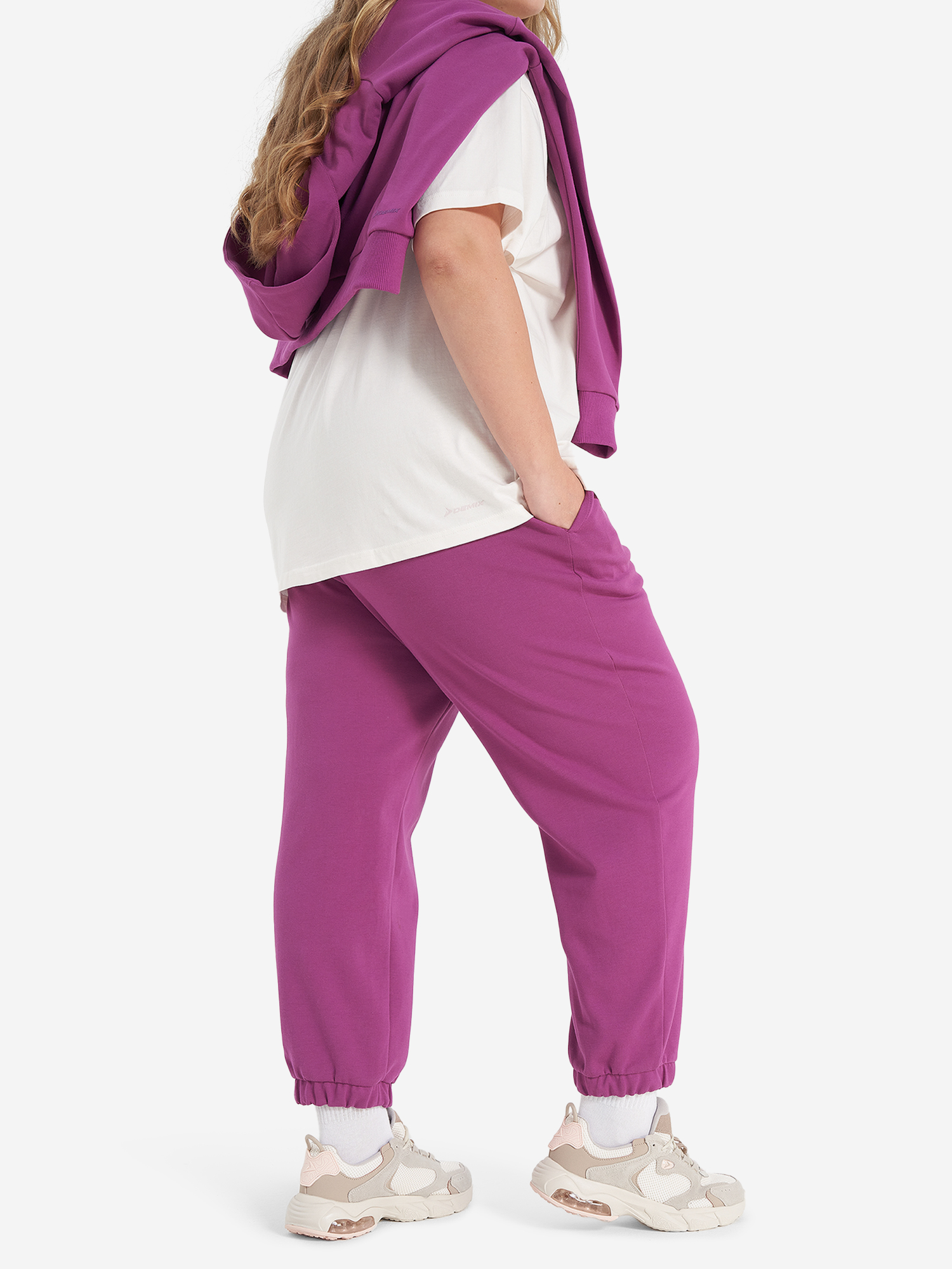 

Брюки женские оверсайз Plus Size, Фиолетовый
