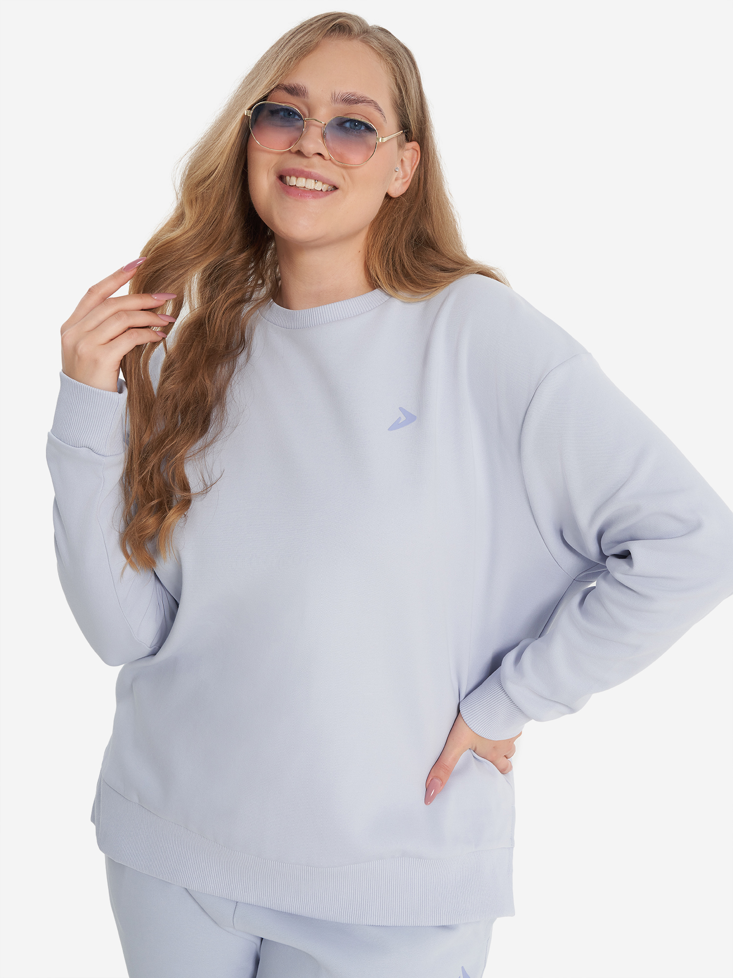 

Свитшот женский Plus Size, Фиолетовый