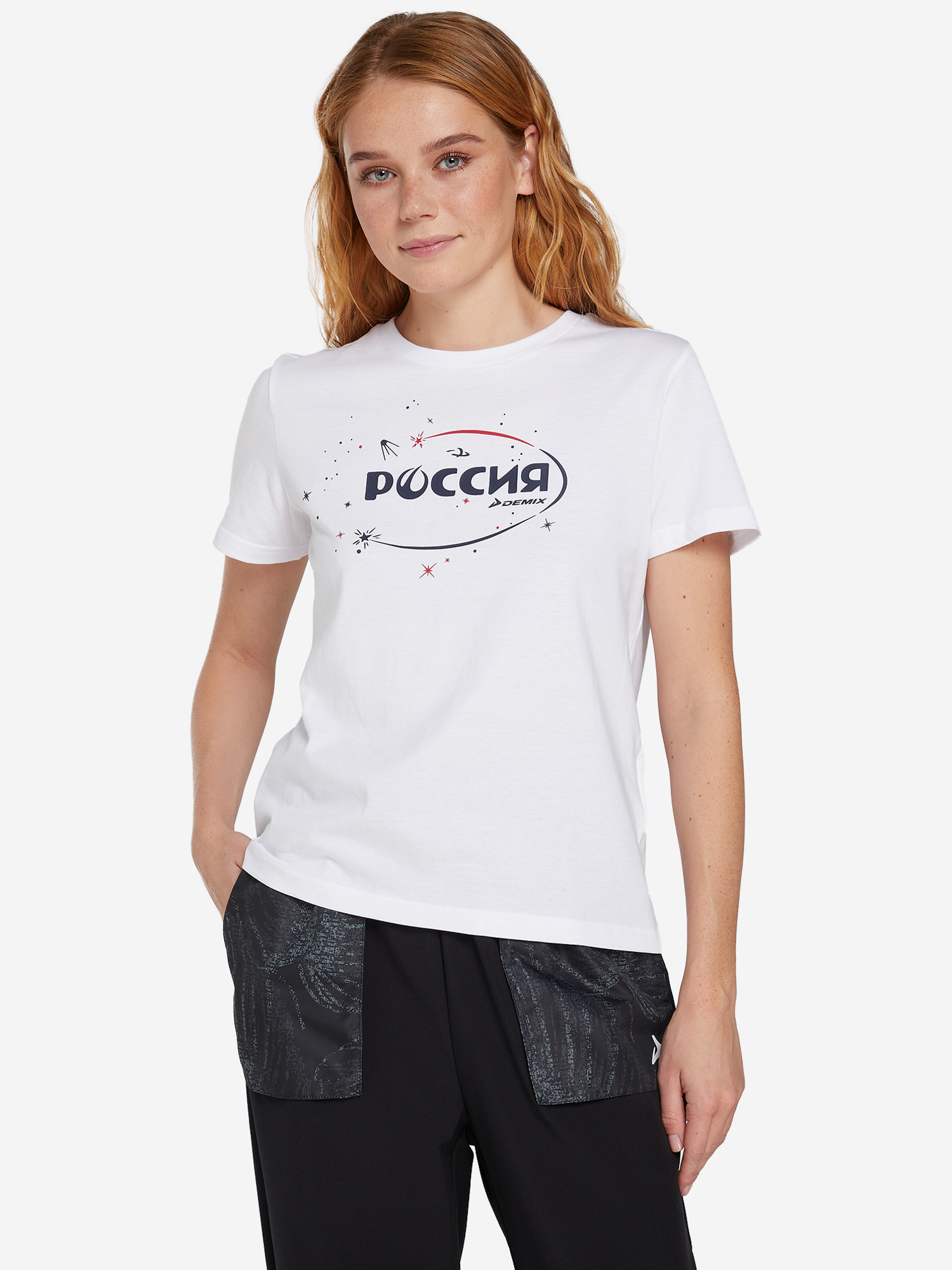 

Футболка женская Russian team, Белый
