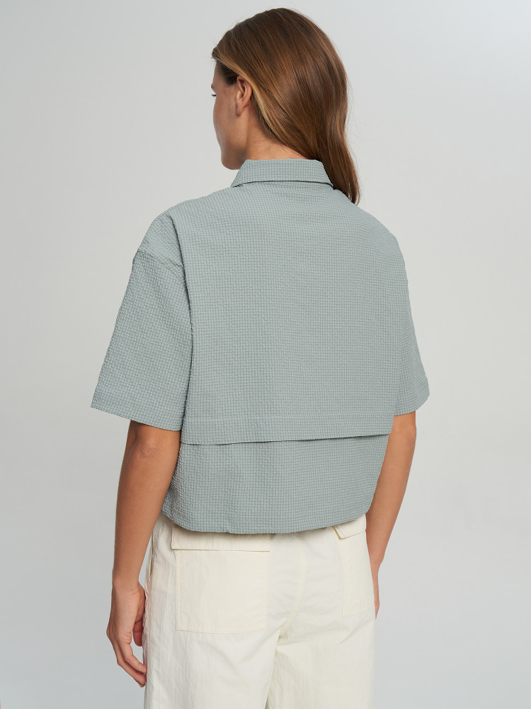 Рубашка с коротким рукавом женская - фото 3