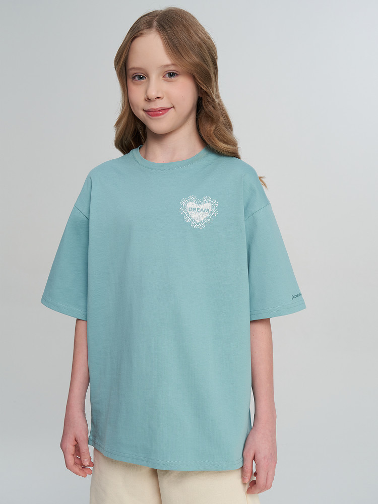 Футболка для девочек оверсайз - фото 2