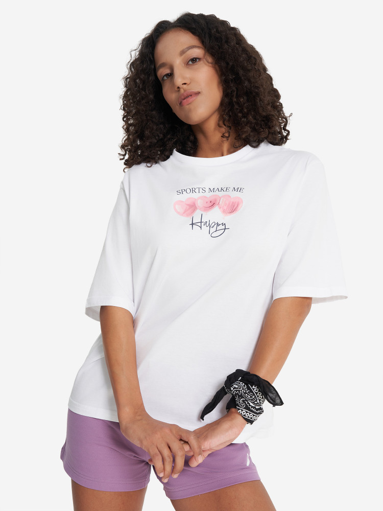 Футболка женская оверсайз - фото 1