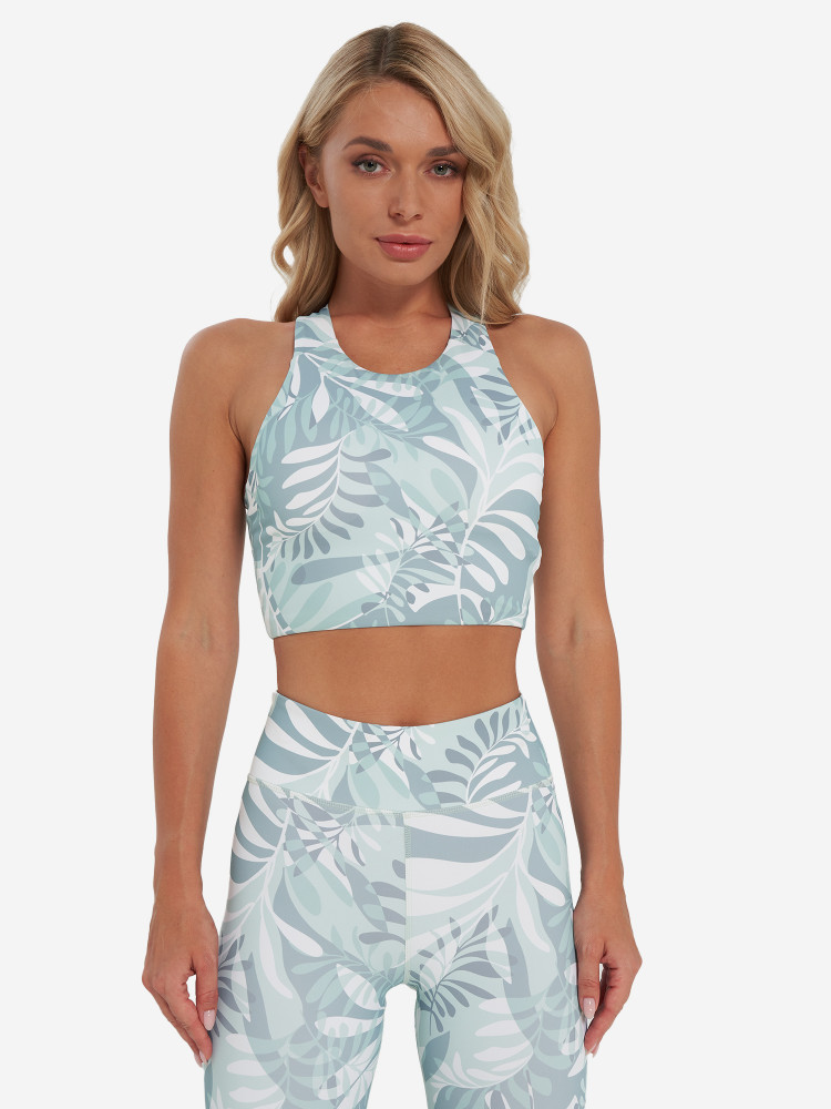 Топ бра спортивный HighFlow Yoga Longline Gfx - фото 2