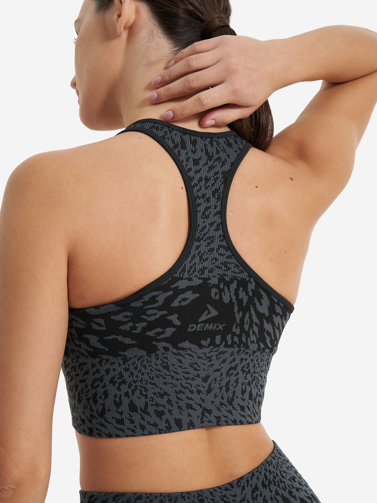 Топ бра спортивный HighFlow Yoga Seamless Longline - фото 6