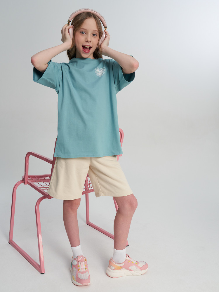 Футболка для девочек оверсайз - фото 4