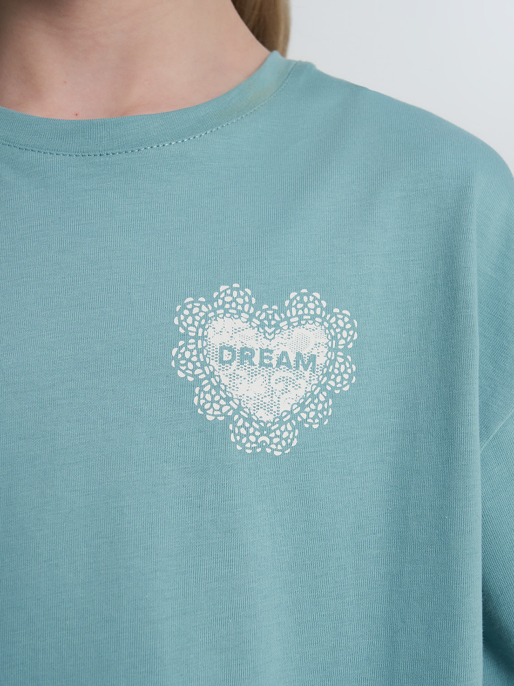 Футболка для девочек оверсайз - фото 7