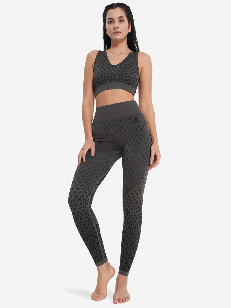 Легинсы женские HighFlow Yoga Seamless Gfx - фото 4