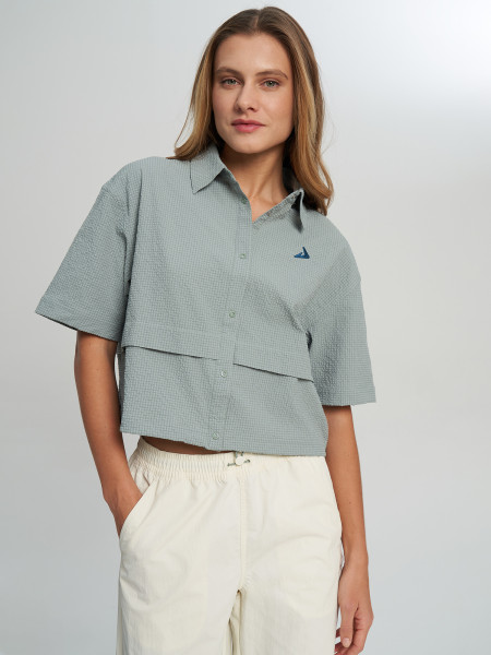 Рубашка с коротким рукавом женская