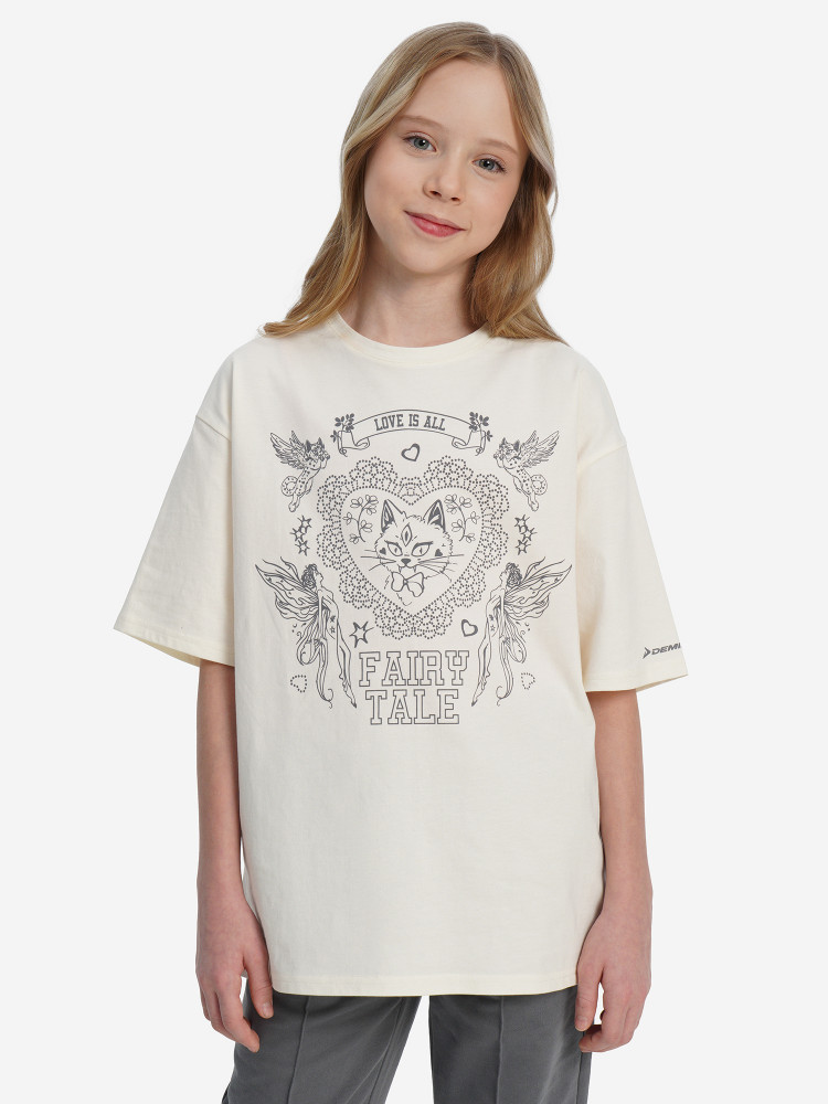 Футболка для девочек оверсайз - фото 2