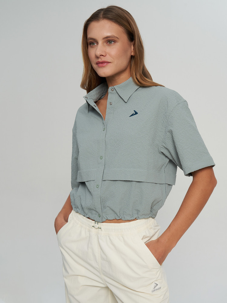 Рубашка с коротким рукавом женская - фото 5