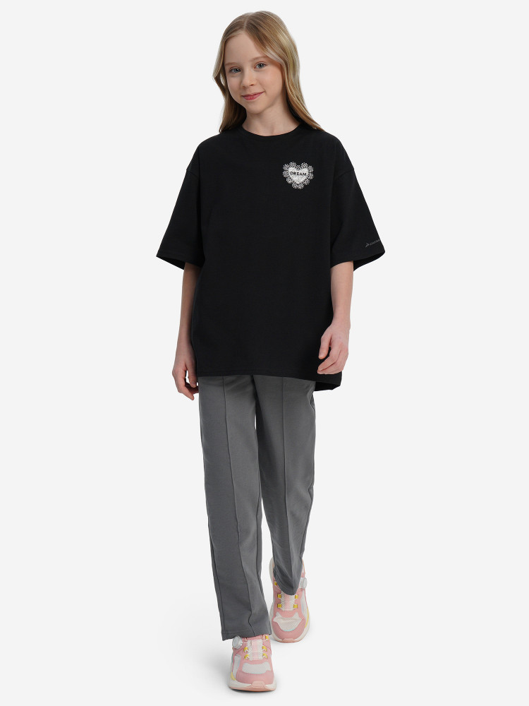 Футболка для девочек оверсайз - фото 5