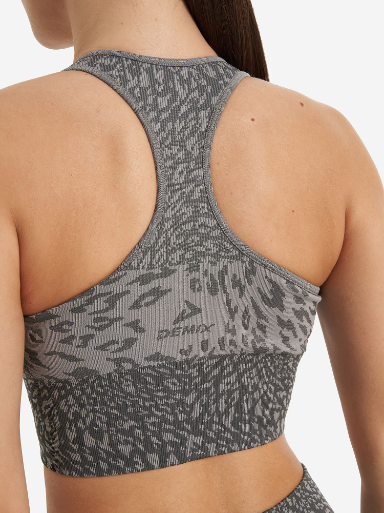 Топ бра спортивный HighFlow Yoga Seamless Longline - фото 5