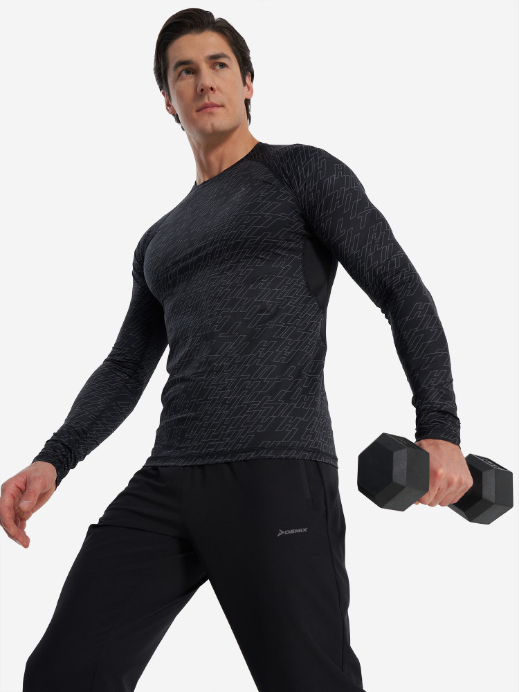 Лонгслив компрессионный мужской - фото 1