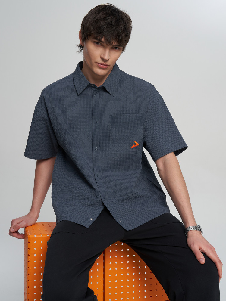 Рубашка с коротким рукавом мужская - фото 1