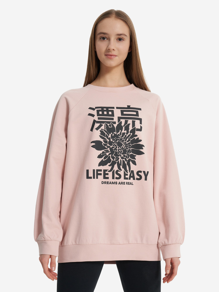 Свитшот для девочек оверсайз - фото 2