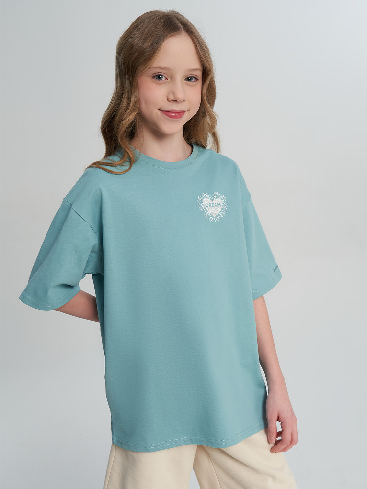 Футболка для девочек оверсайз - фото 6