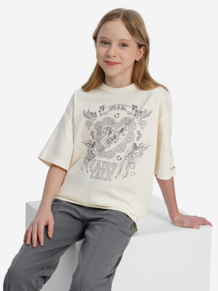 Футболка для девочек оверсайз