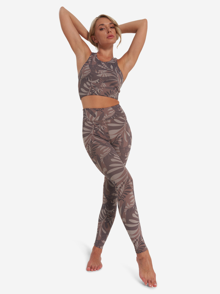 Топ бра спортивный HighFlow Yoga Longline Gfx - фото 4