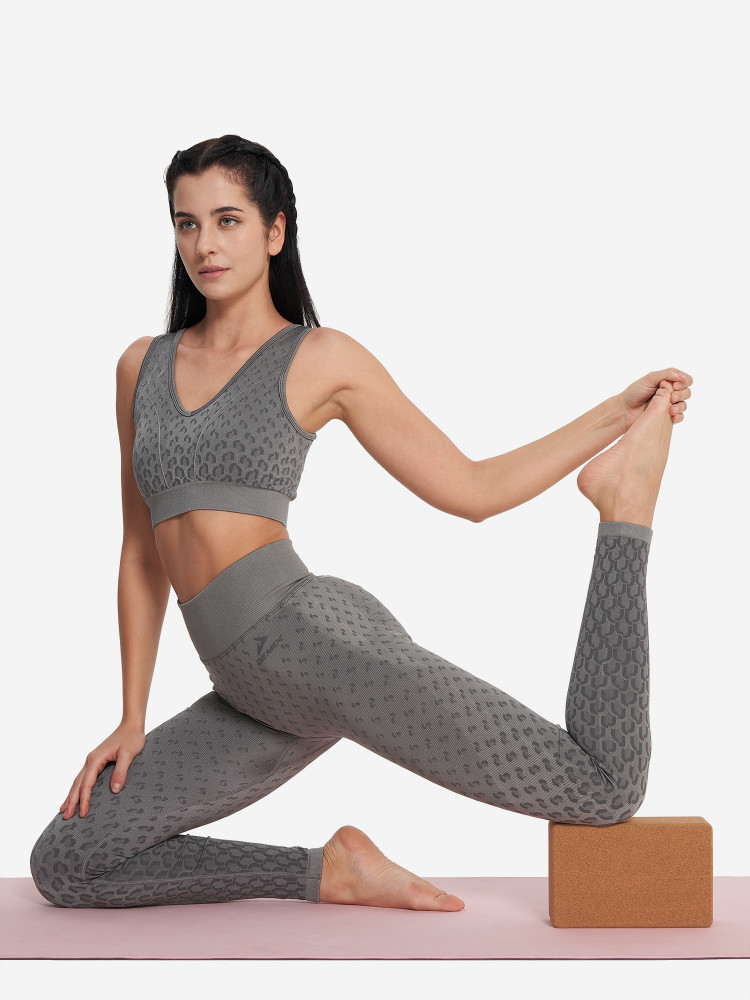 Легинсы женские HighFlow Yoga Seamless Gfx - фото 6