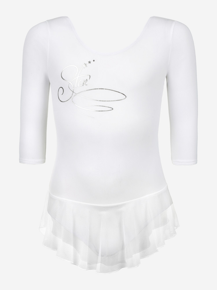 Купальник гимнастический с длинным рукавом для девочек - фото 1